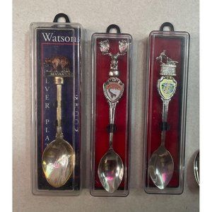 Vintage Alaska Souvenir Spoons Set of 3 Fairbanks Anchorage